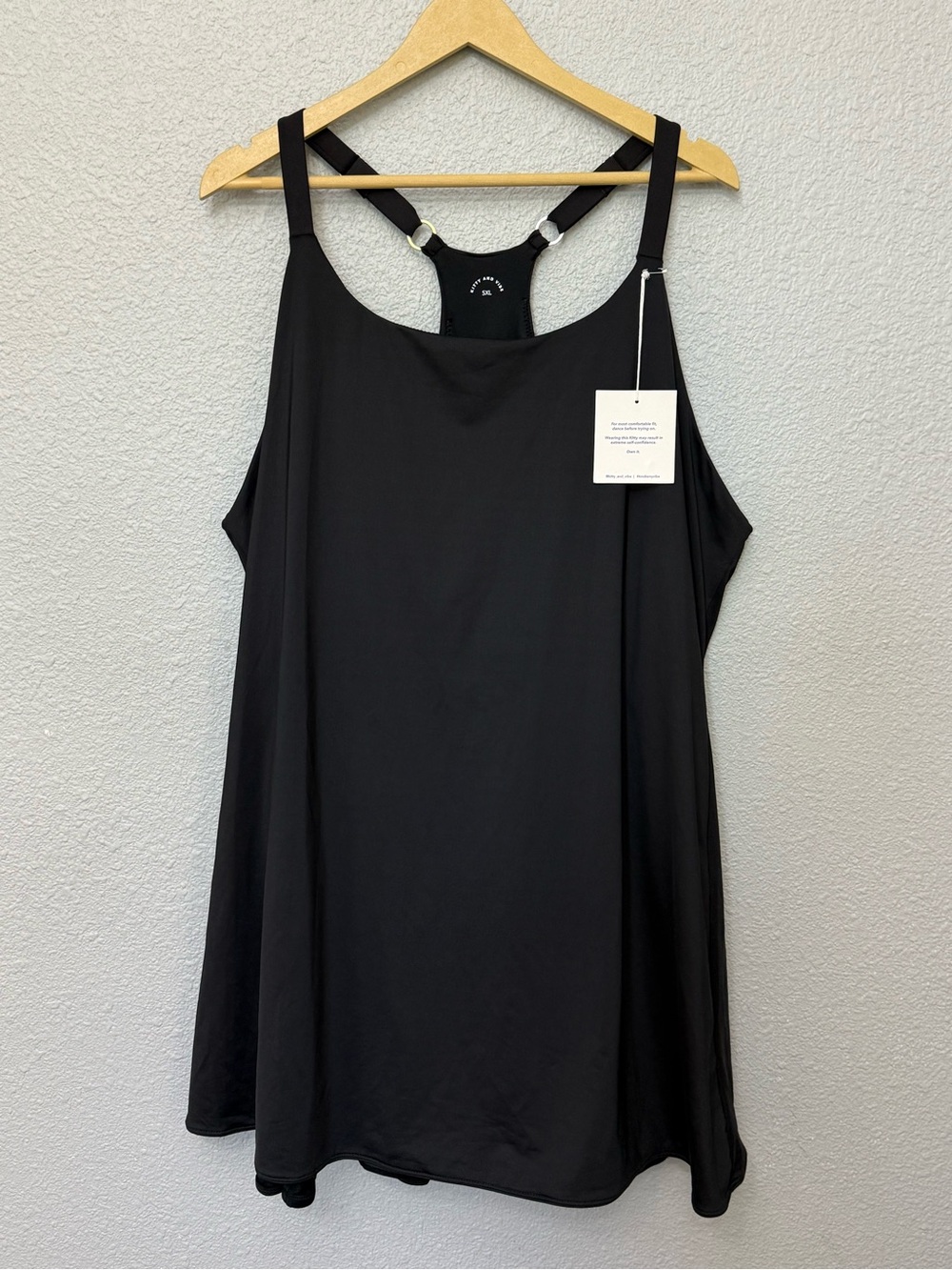 NWT Kitty and Vibe Play Dress Swimsuit in Black Size 6XL